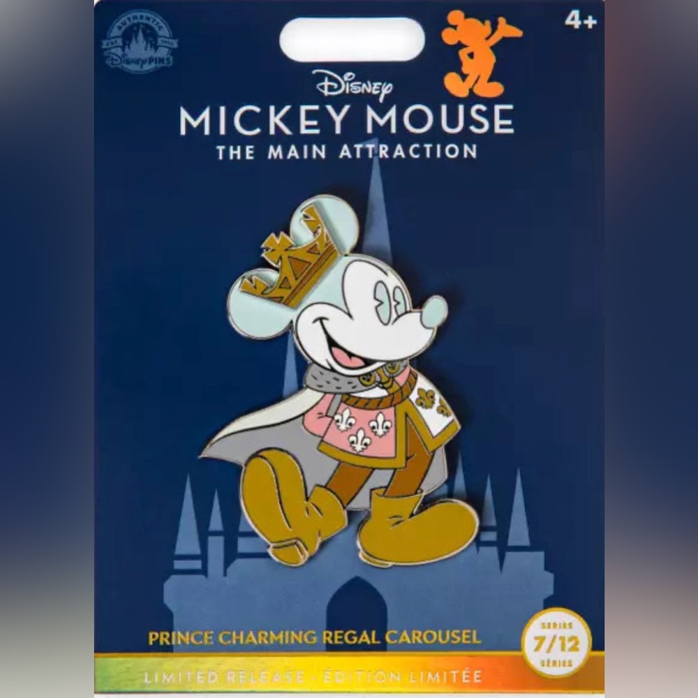 Mickey Mouse - The Main Attraction - Prince Charming Regal Carousel Pin